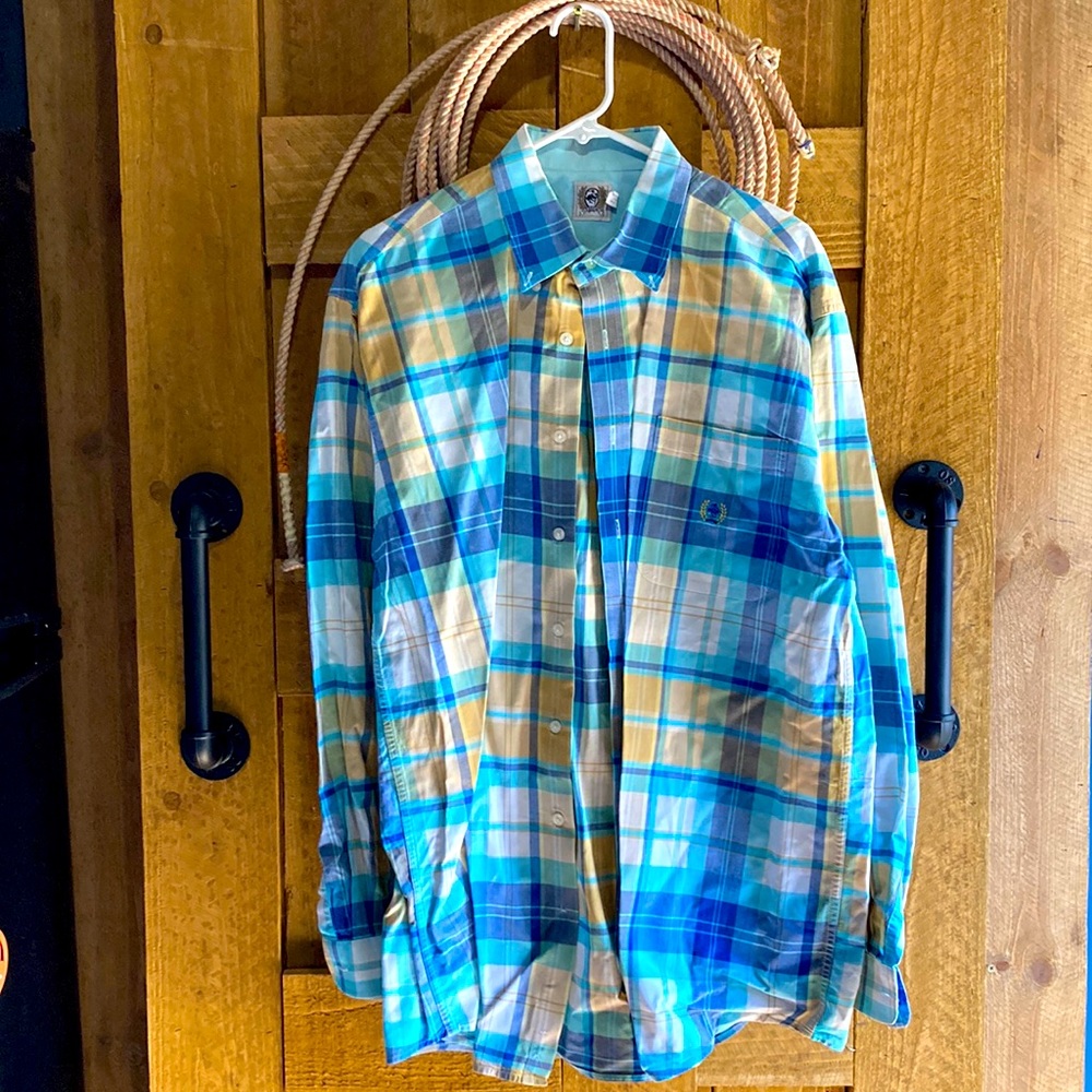 Cinch Mens Large Cowboy Shirt - Great for Easter!